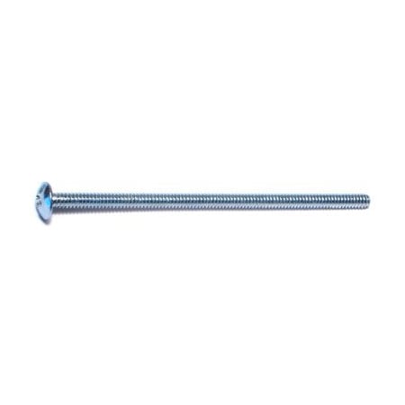 #6-32 X 3 In Combination Phillips/Slotted Truss Machine Screw, Zinc Plated Steel, 100 PK